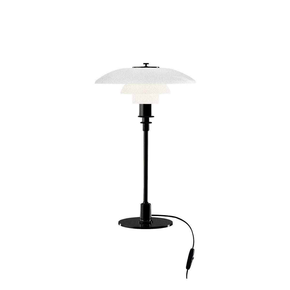 Lámpara de mesa de Louis Poulsen PH 3/2, negro metalizado
