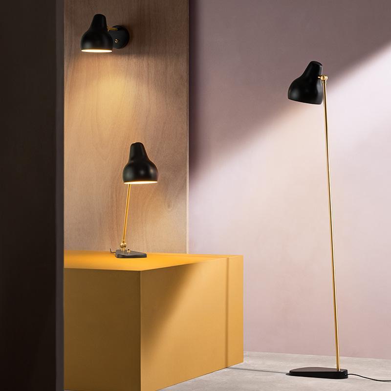 Louis Poulsen Vl38 Floor Lamp, Black