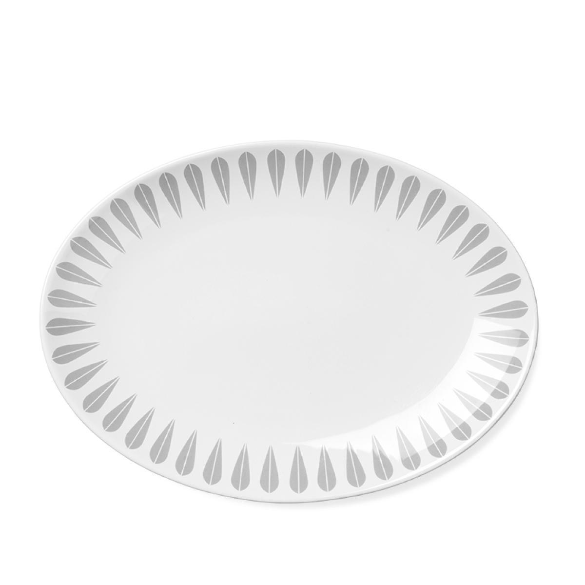 Lucie Kaas Collection Arne Clausen Service Plate Grey, 34 cm