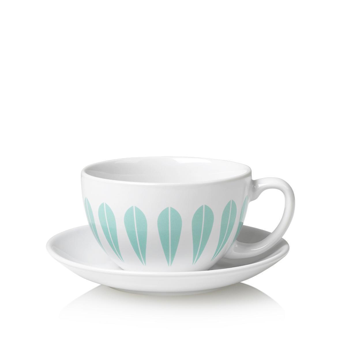 Lucie Kaas Arne Clausen Collection Cups With Saucer Mint Green, 10 cm