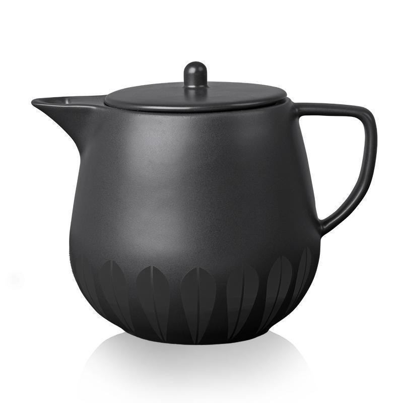 Lucie Kaas Arne Clausen Lotus Teapot, zwart