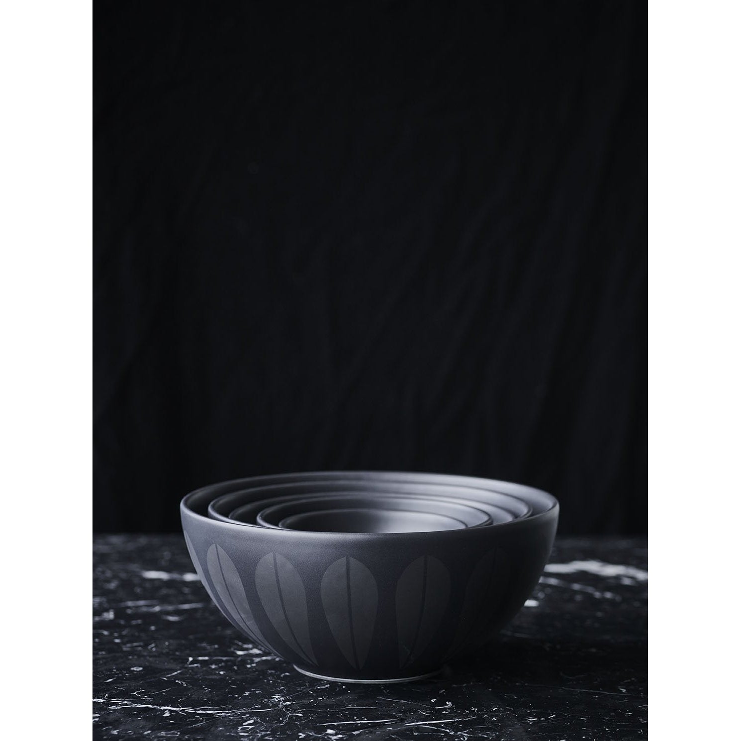 Lucie Kaas Arne Clausen Bowl Black，12厘米