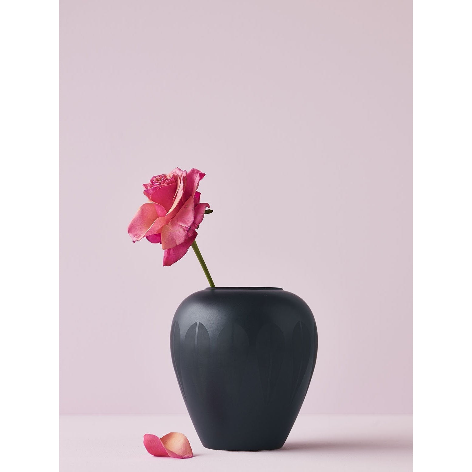 Lucie Kaas Arne Clausen花瓶深红色，17厘米