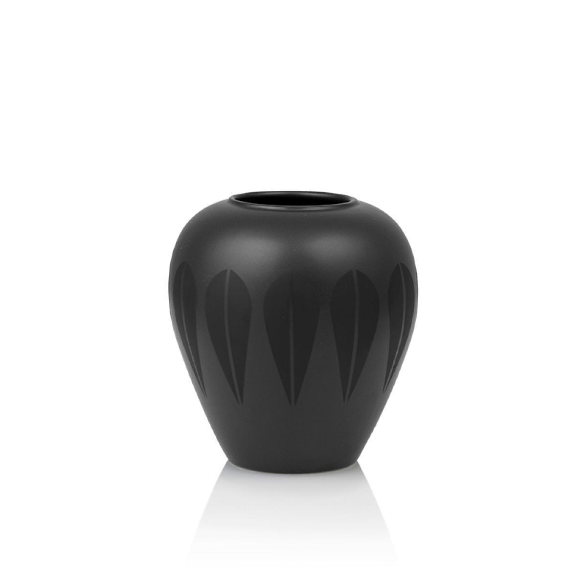 露西·卡斯·阿恩·克劳森花瓶黑色，17厘米