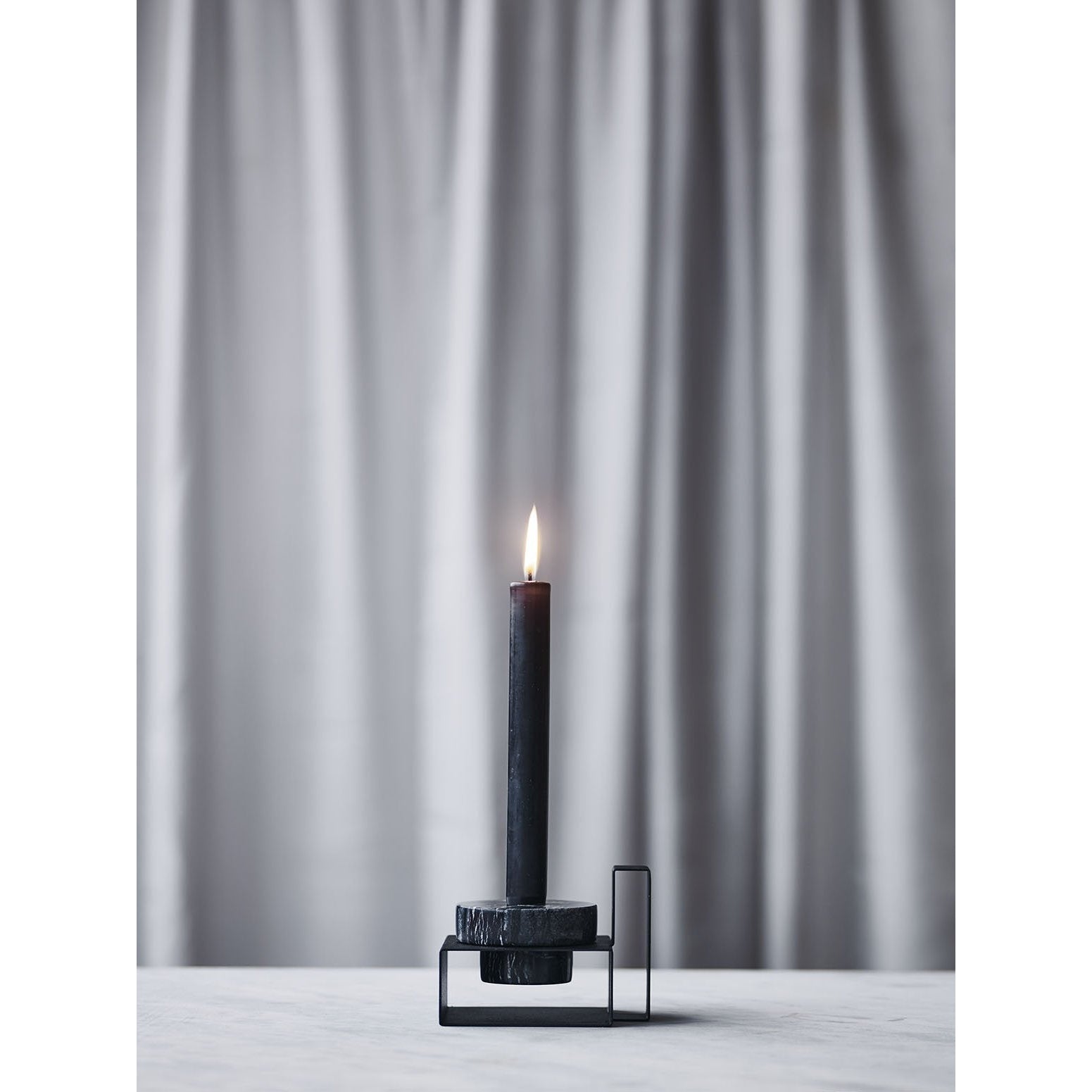 Lucie Kaas Marco Candlestick White，8厘米