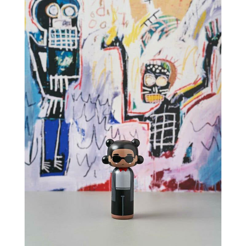Lucie Kaas Sketch.Inc Kokeshi Doll, Jean Michel Basquiat