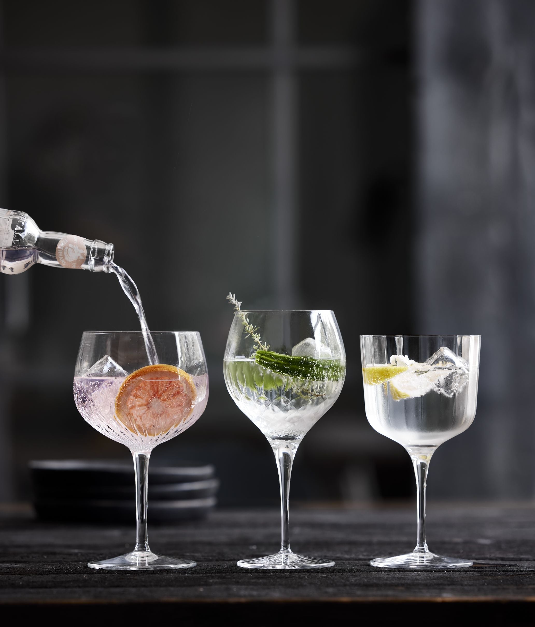 Luigi Bormioli Mixologie gin espagnol et verre tonique, ensemble de 4