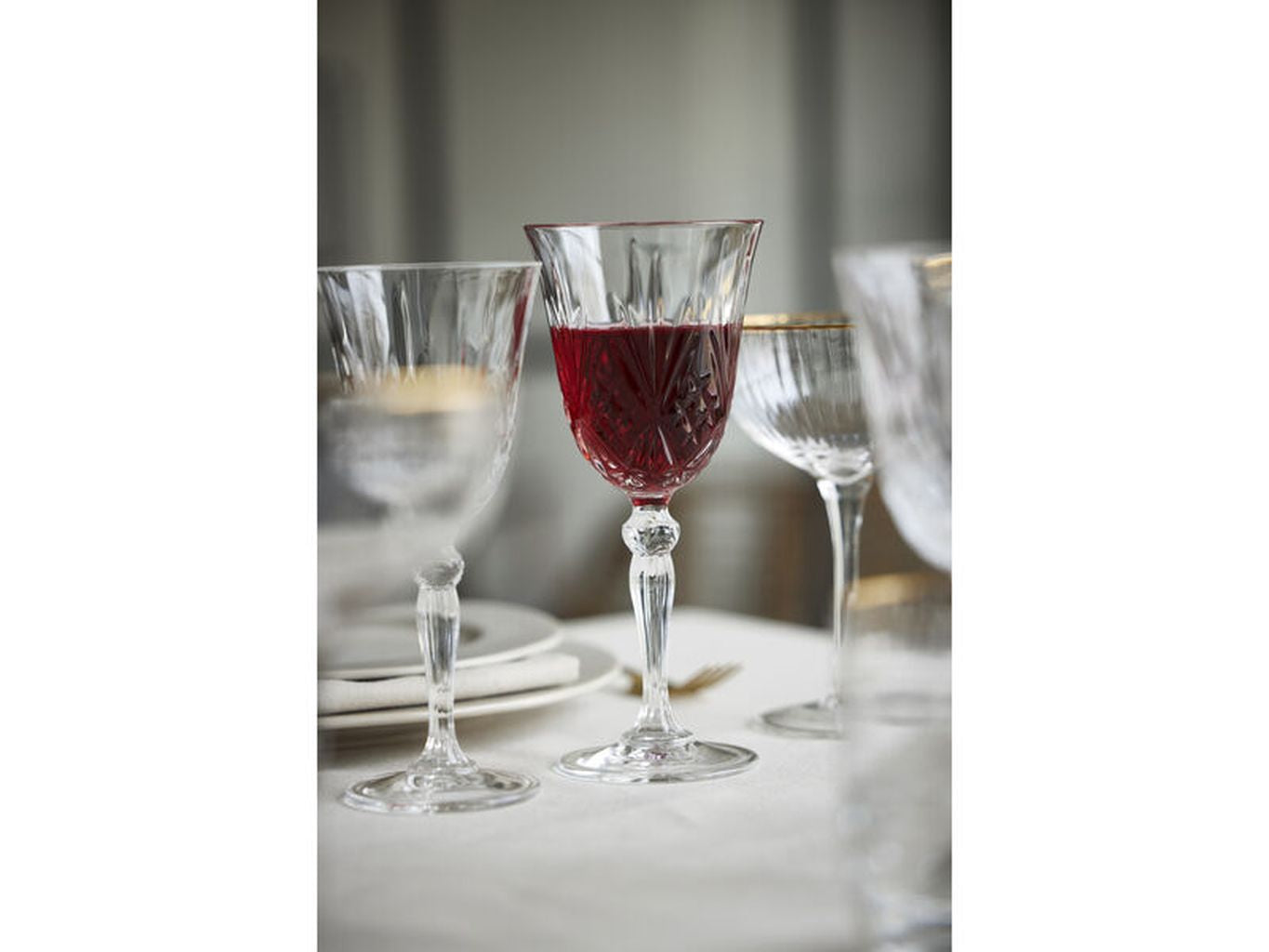 Lyngby Glas Melodia Krystal Red Wine Glass 27 CL, 4 pc's.