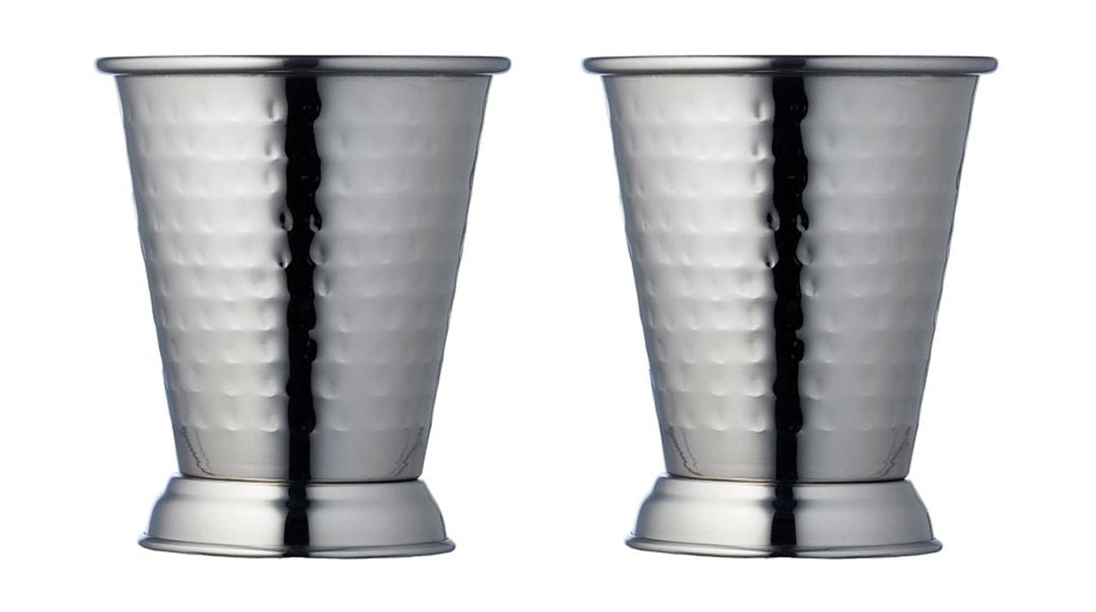 Lyngby Glas Mint Julep Cup Silver, 2 pc's.