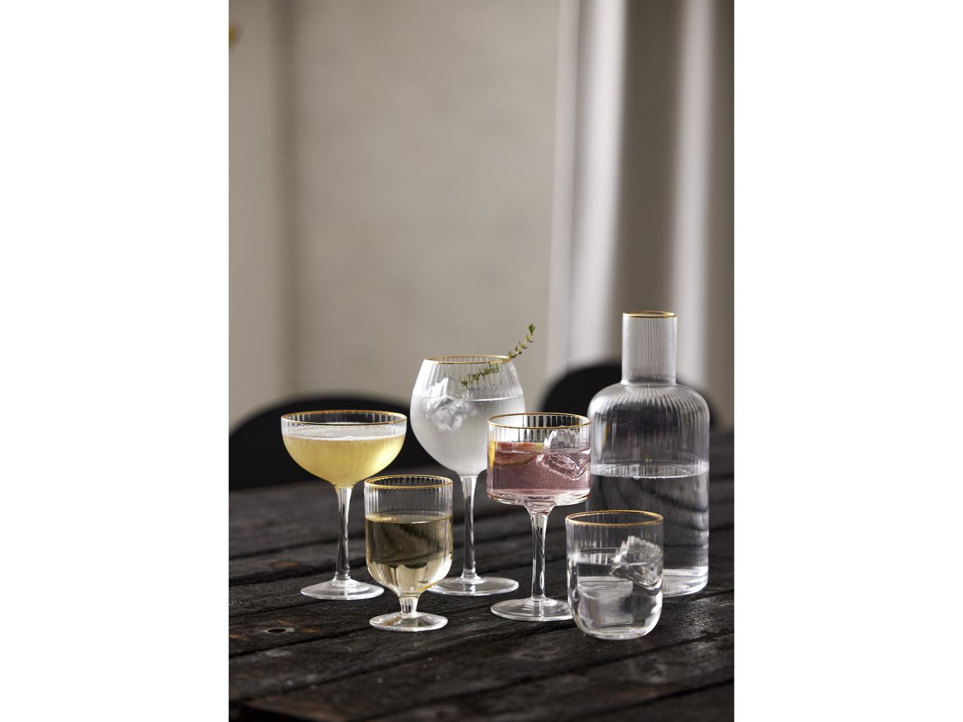 Lyngby Glas Palermo Gold Cocktail Gafas 31,5 Cl, 4 PC.