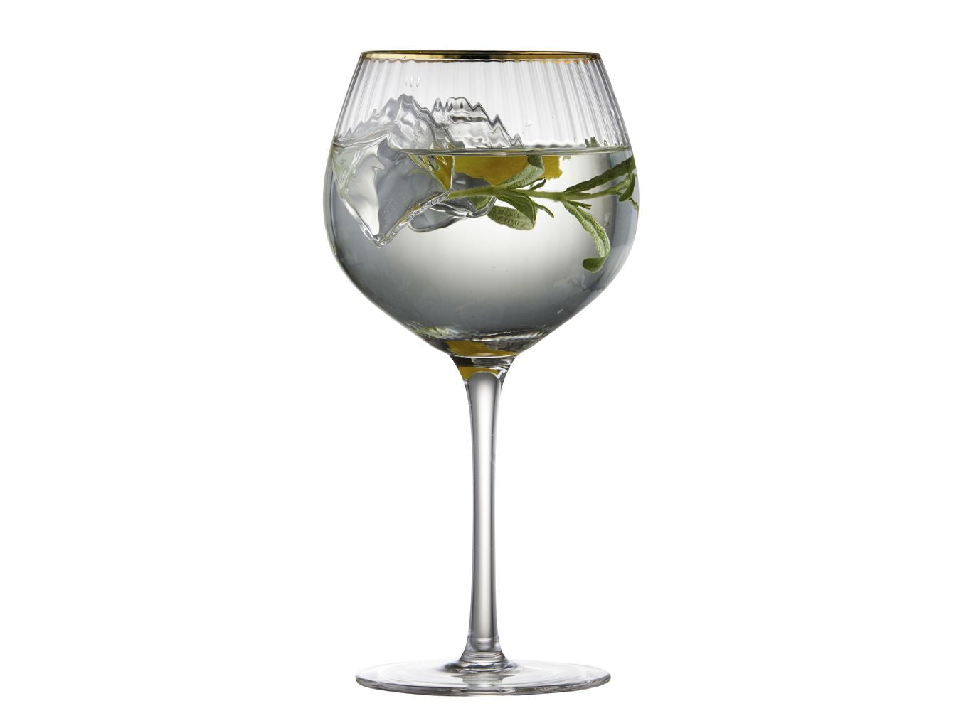 Lyngby Glas Palermo Gold Gin＆Tonic Glass 65 Cl，4台。