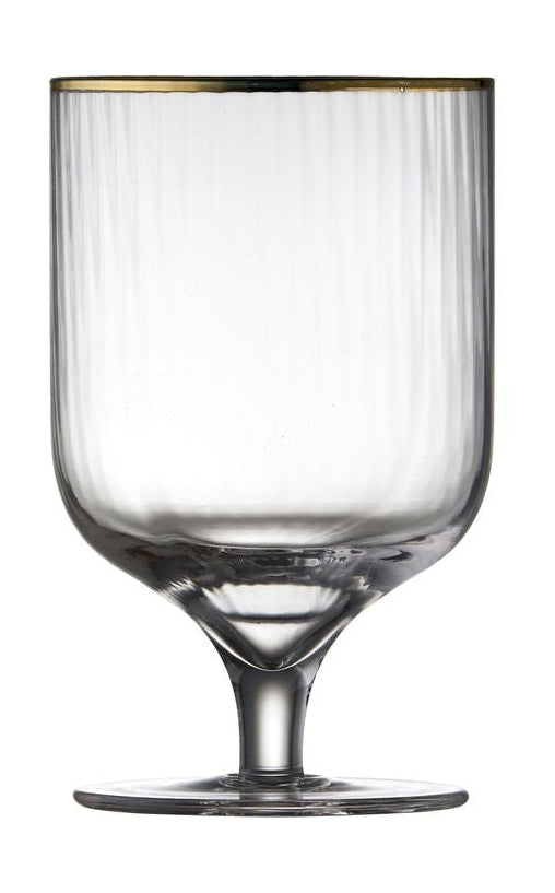 Lyngby Glas Palermo Gold Weinglas 30 Cl, 4 Stück.