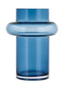 Lyngby Glas Vase de tube H: 20 cm, bleu foncé