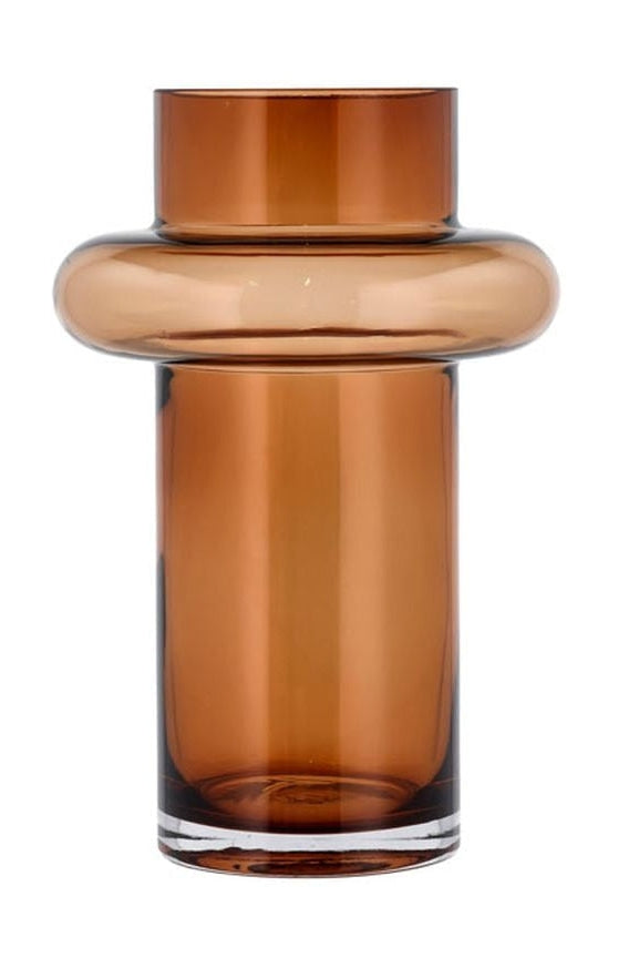 Lyngby Glas Tube Vase H: 25 cm, bärnsten