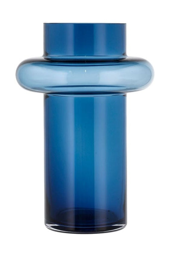 Lyngby Glas Tube vaas H: 25 cm, donkerblauw