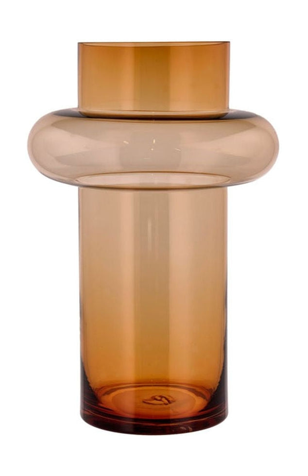 Lyngby Glas Tube花瓶H：40厘米，琥珀色