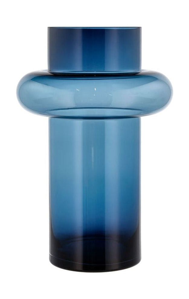 Lyngby Glas Tube vaas H: 40 cm, donkerblauw