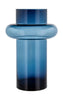 Lyngby Glas Tube vaas H: 40 cm, donkerblauw