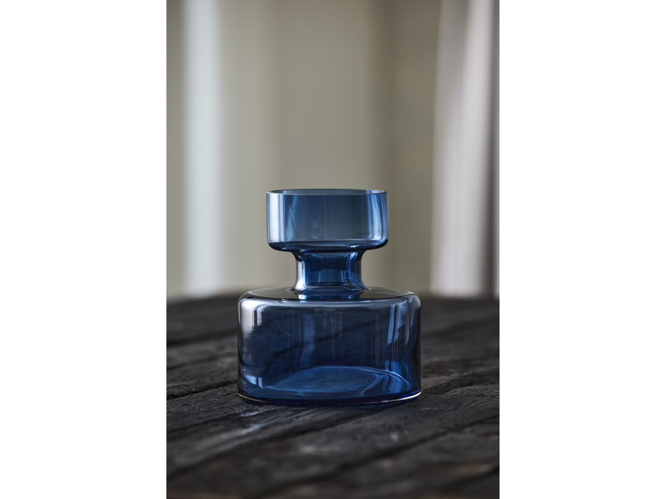 Lyngby Glas Tubulaire vaas H: 20 cm, blauw