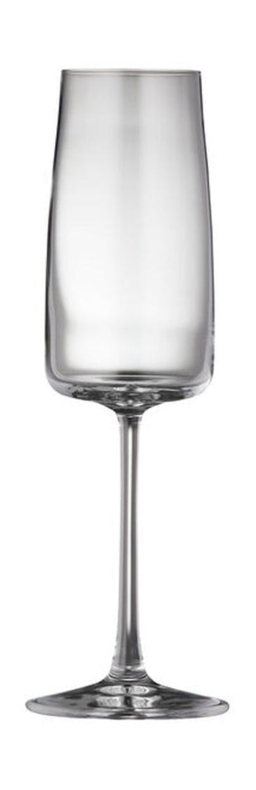 Lyngby Glas Zero Krystal Champagne Glass 30 Cl, 4 Pcs.
