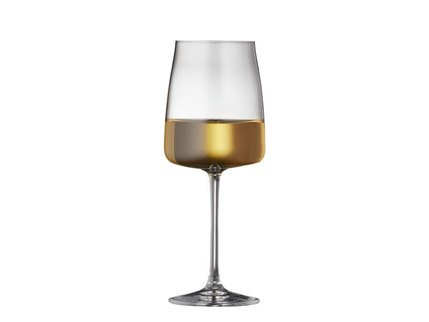Lyngby Glas零Krystal White Wine Glass 43 Cl，4台。
