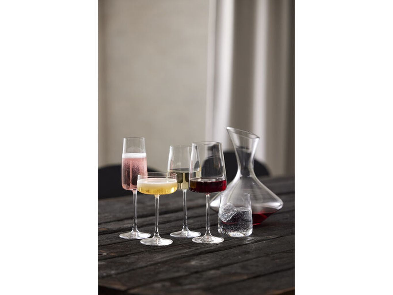 Lyngby Glas Zero Krystal White Wine Glass 43 Cl, 4 st.
