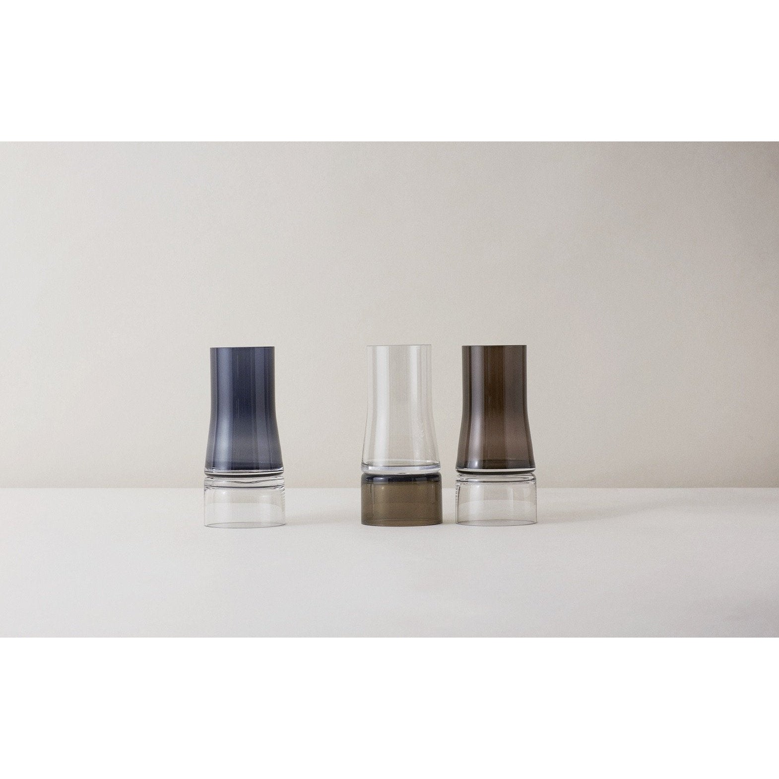 Lyngby Joe Colombo Vase 2 In 1 Blue/Clear Glass, Small
