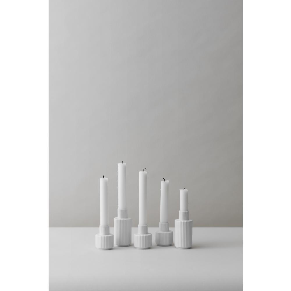 Lyngby蜡烛架白色，7厘米