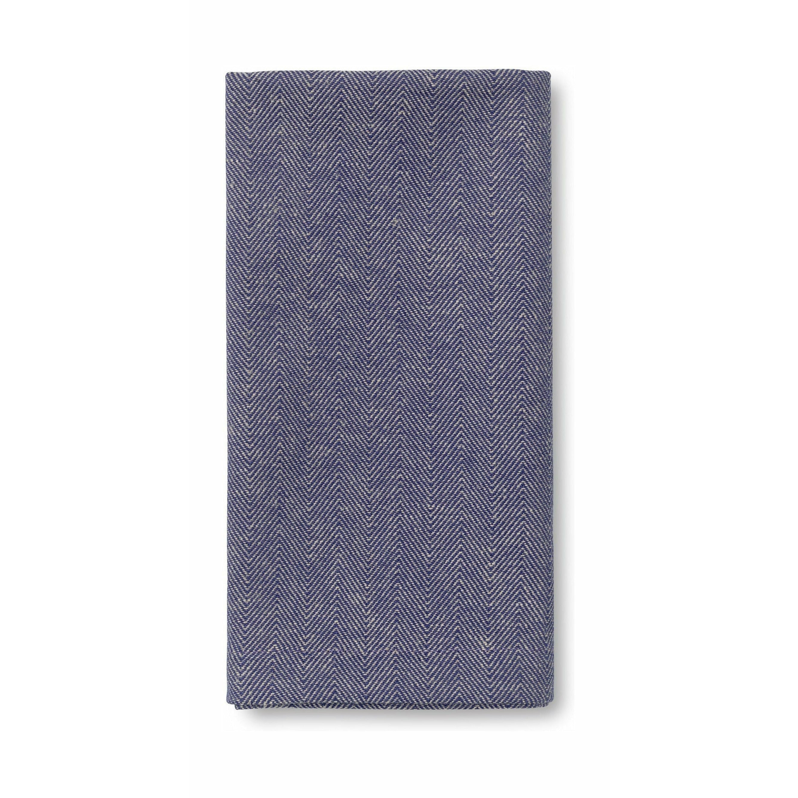 LyngbyPorcelæn人字形餐巾45x45厘米，蓝色，4个。