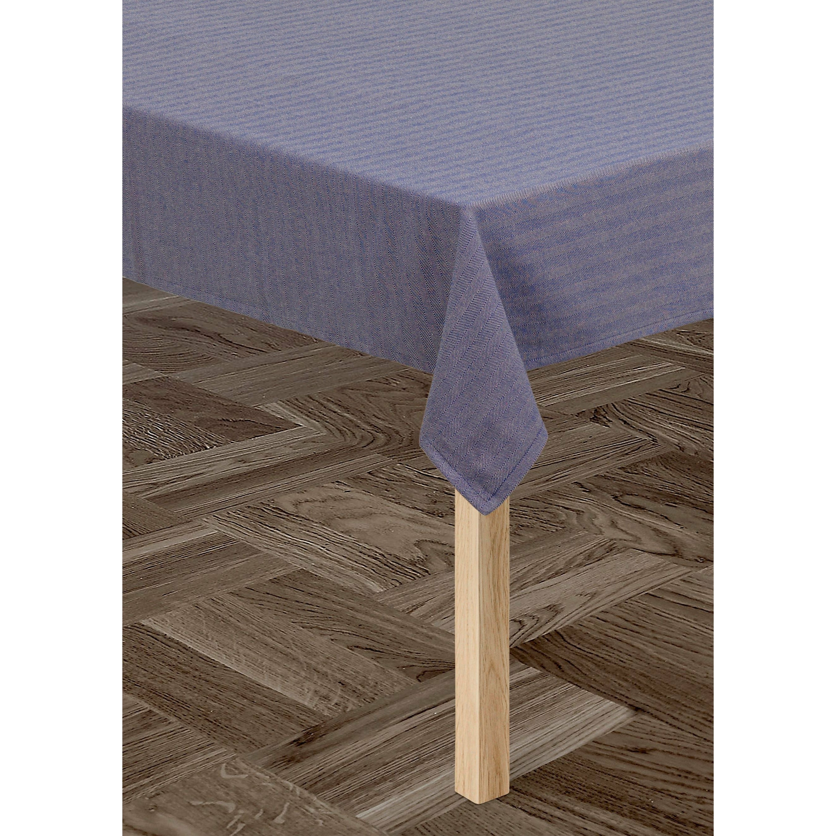 LyngbyPorcelæn人字形桌布150x220厘米，蓝色