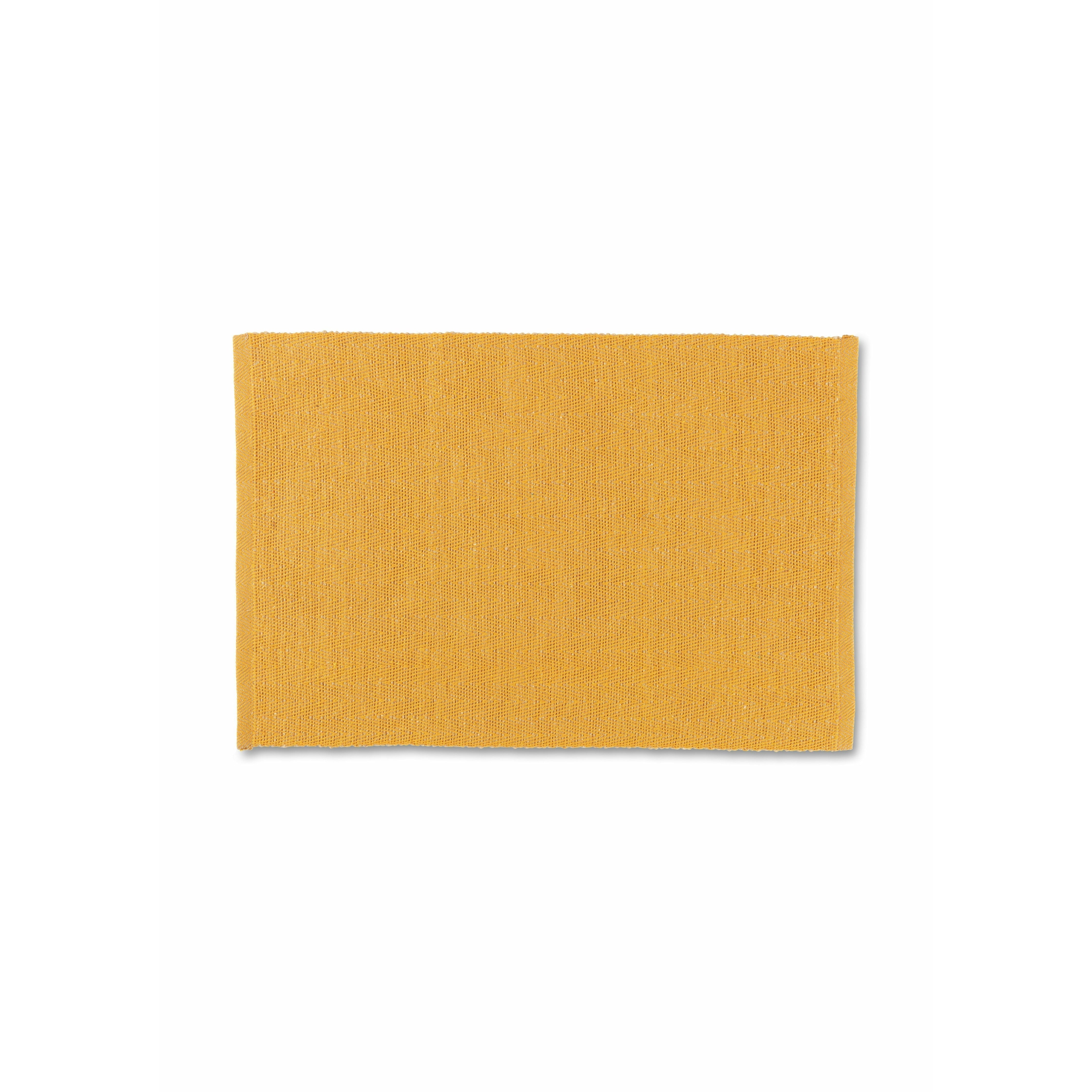 LyngbyPorcelæn人字形placemat 43x30 cm，黄色