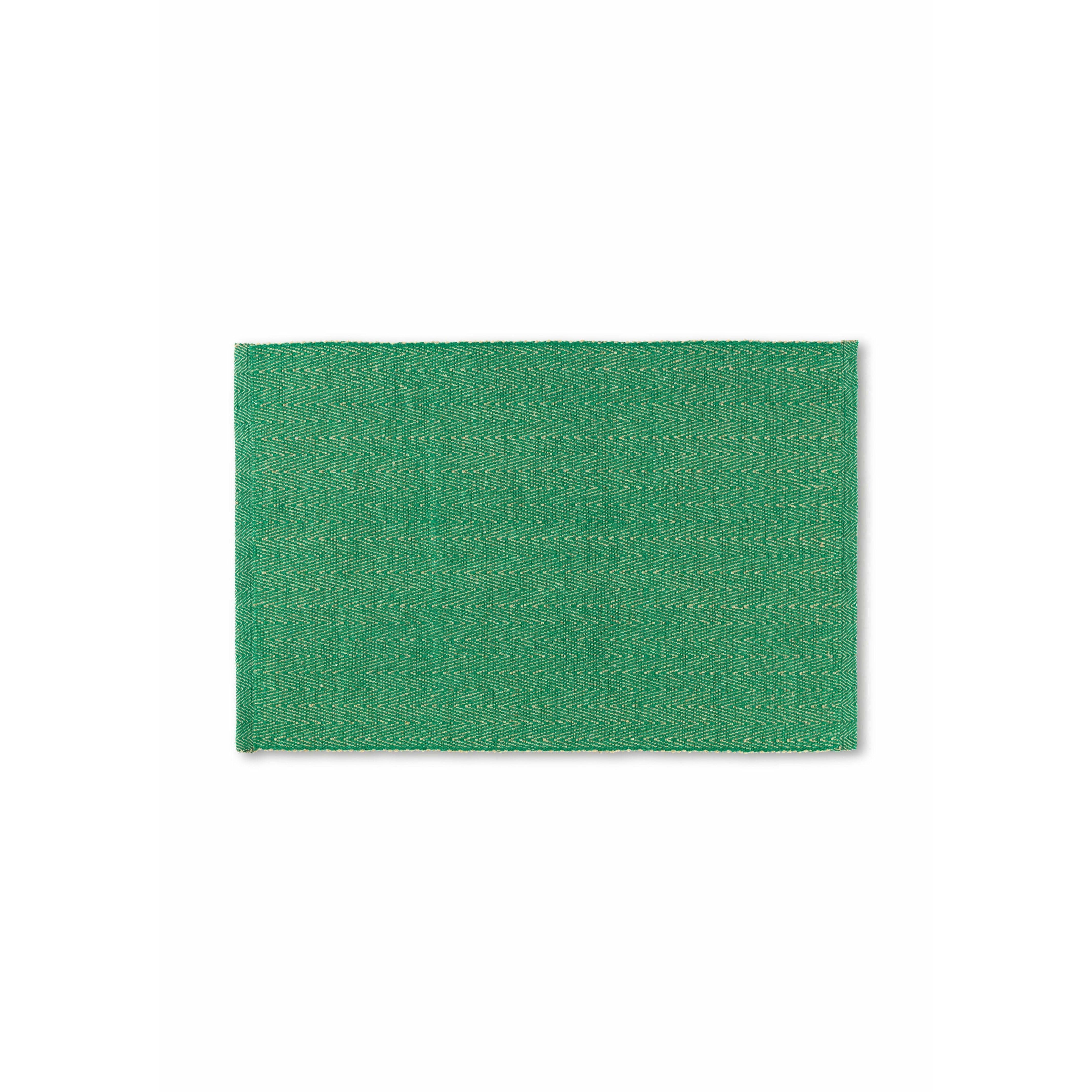 Lyngby Porcelæn Herringband placemat 43x30 cm, groen