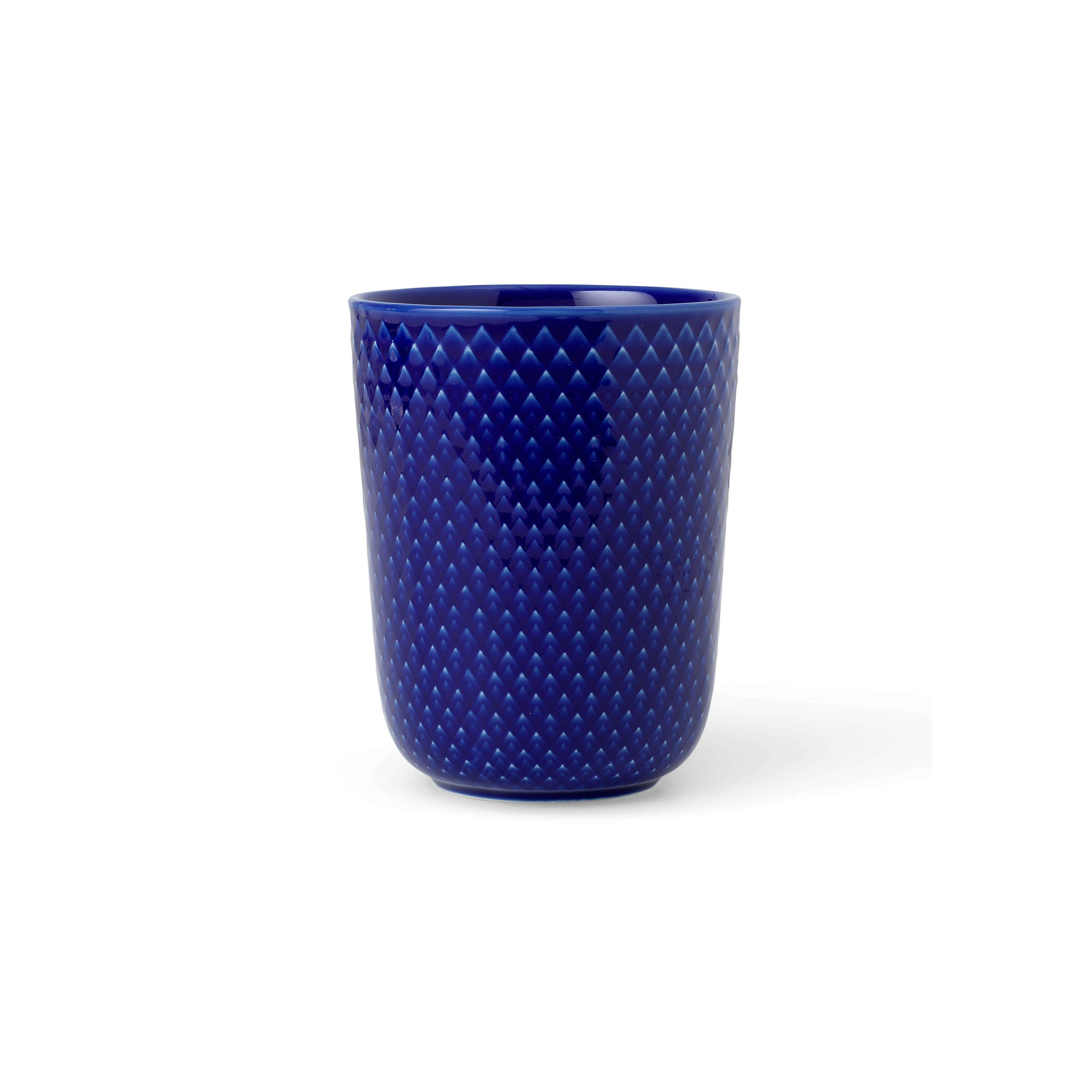 Lyngby Porcelæn Rhombe Color Mug 33 Cl, blu scuro