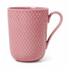 Lyngby porcelæn rhombe tazza a colori con manico, rosa