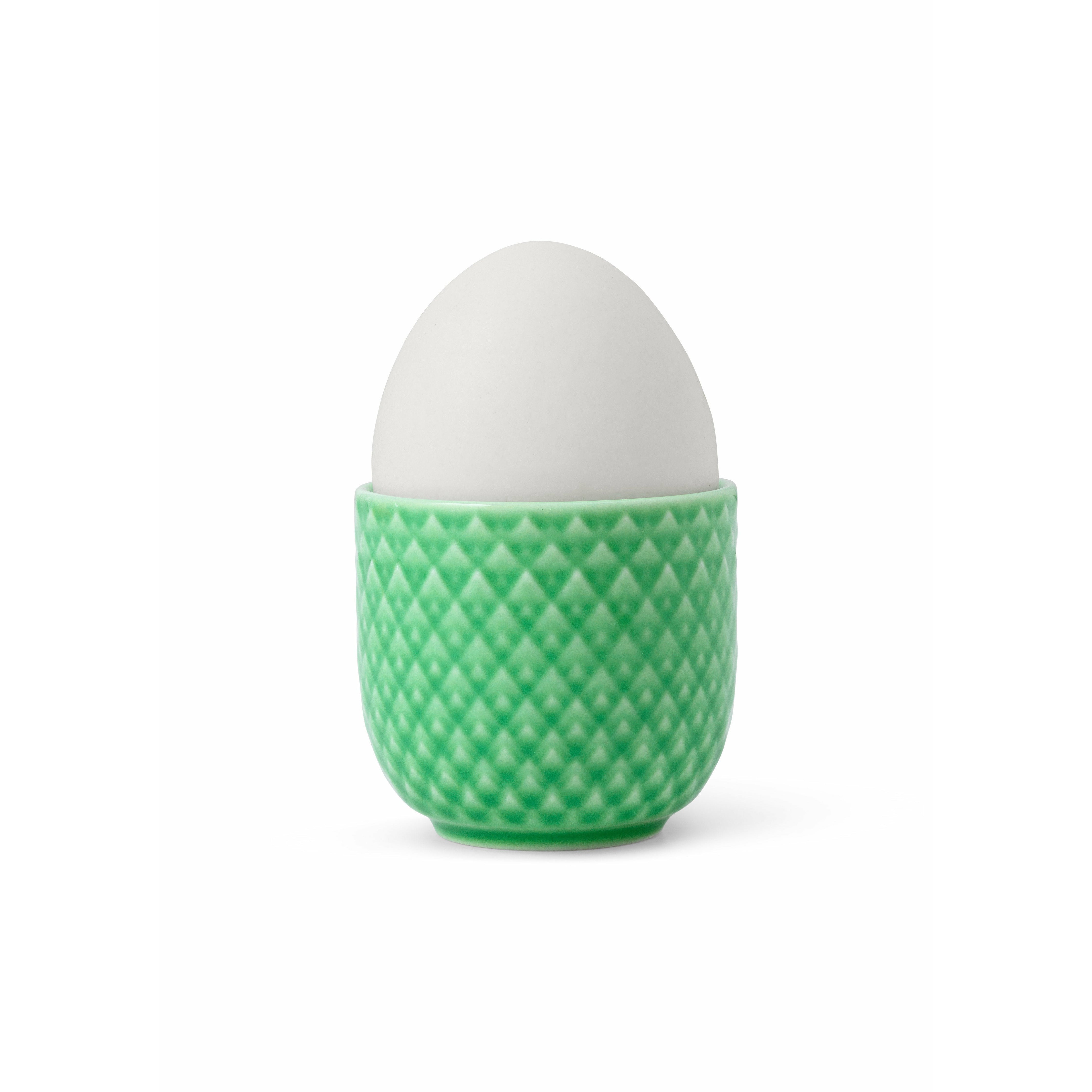 Lyngby Porcelæn Rhombe Color Egg Cup Ø5 CM, grønn