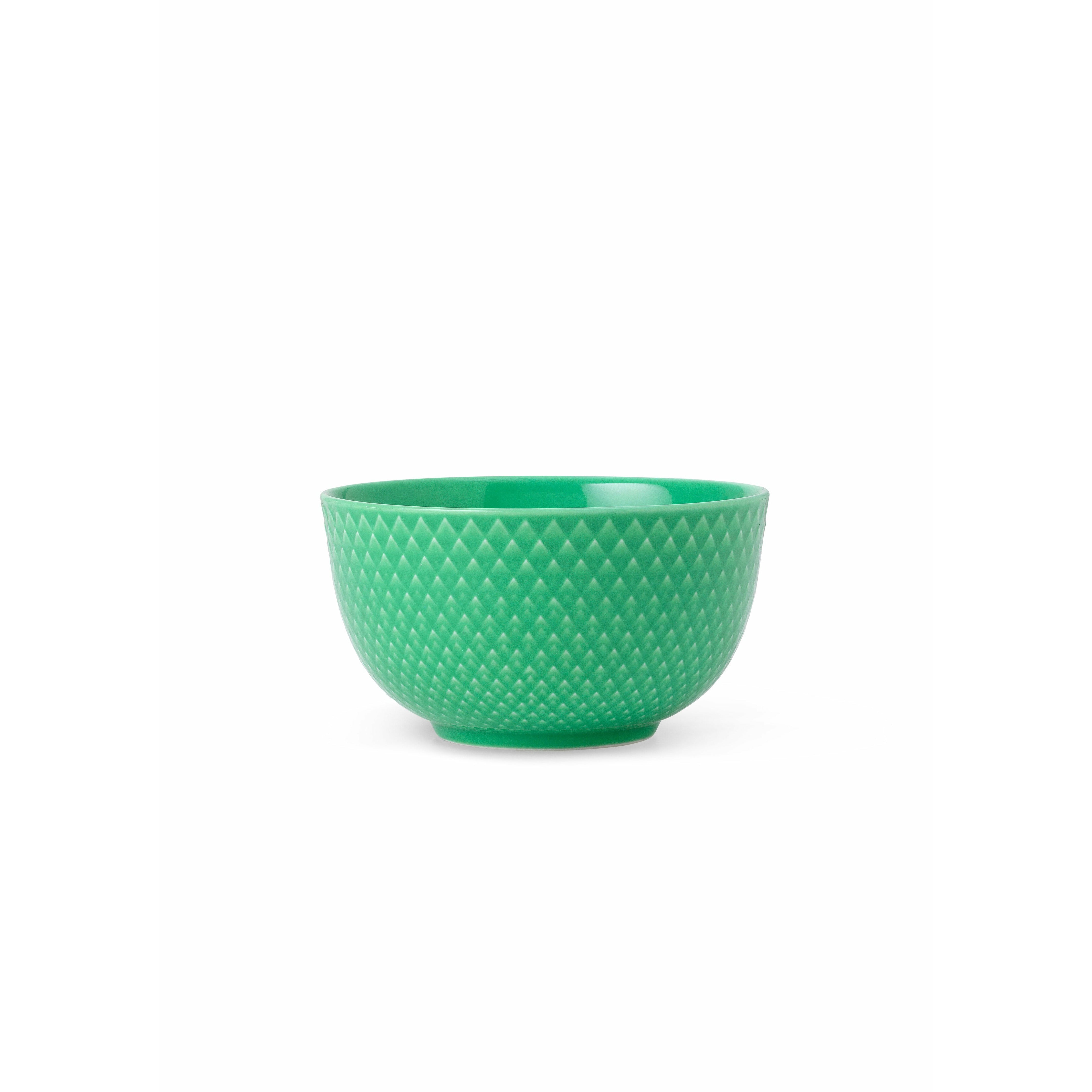 Lyngby porcelæn rhombe ciotola a colori Ø11, verde