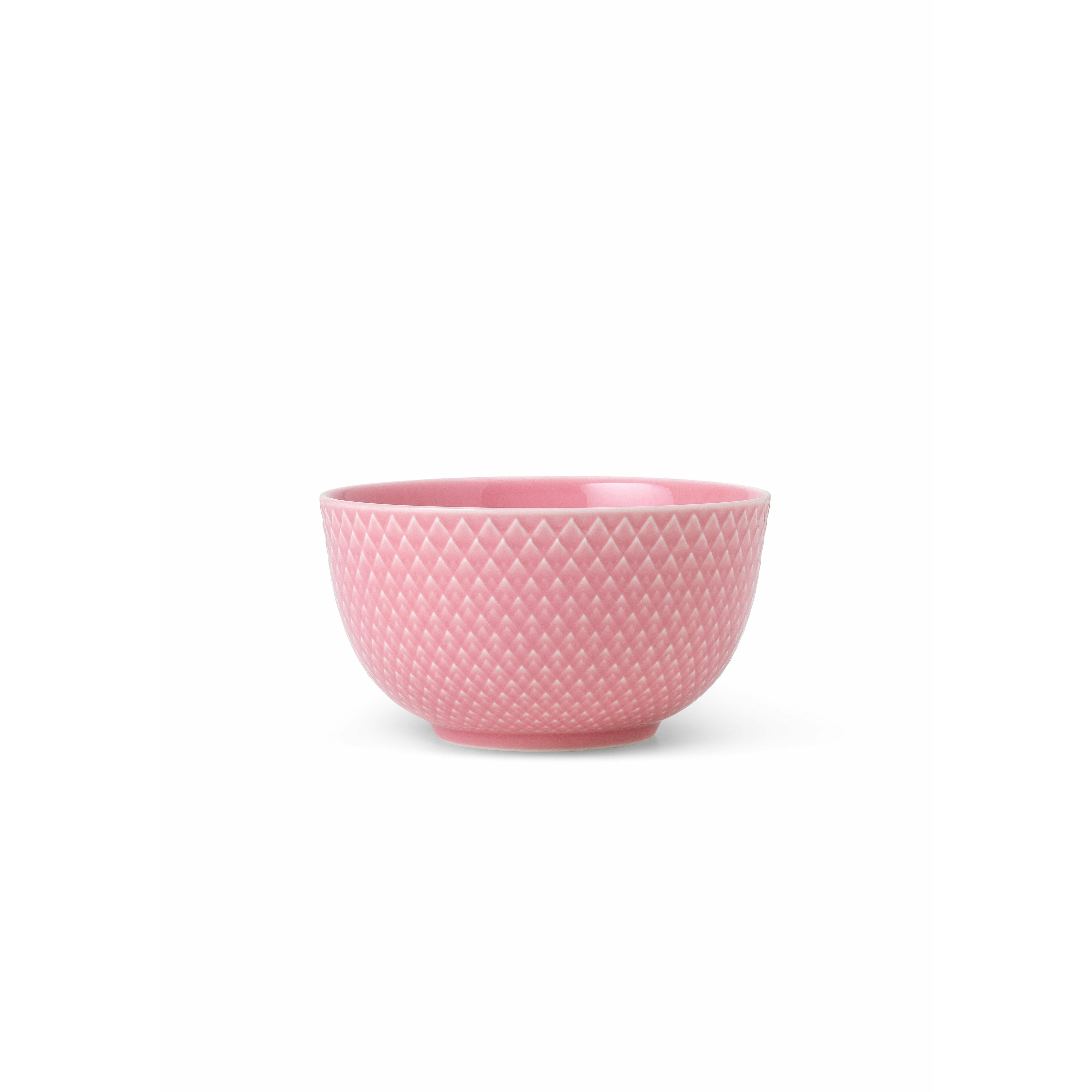 Lyngby porcelæn rhombe ciotola a colori Ø11, rosa