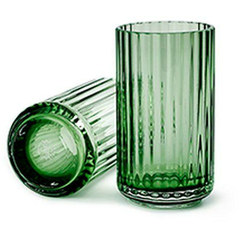 Lyngby Porcelæn Vase aus geblasenem Glas 31 cm, Kopenhagen Grün