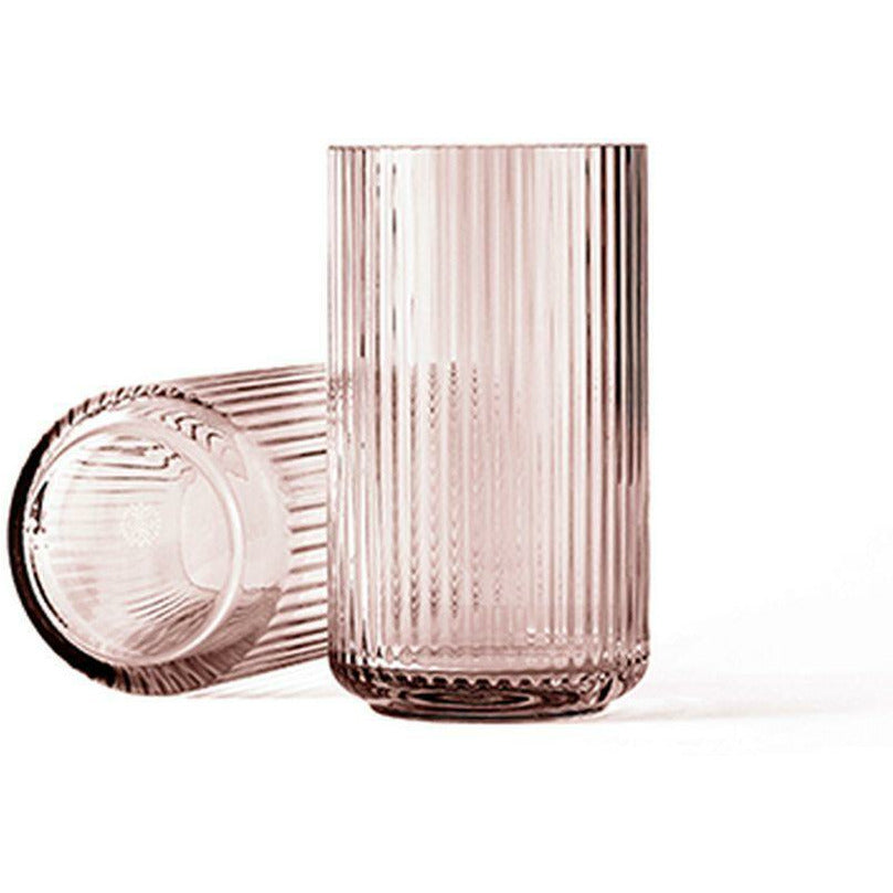 Lyngby Porcelæn Vase Blown Glass 38 cm, Borgogna