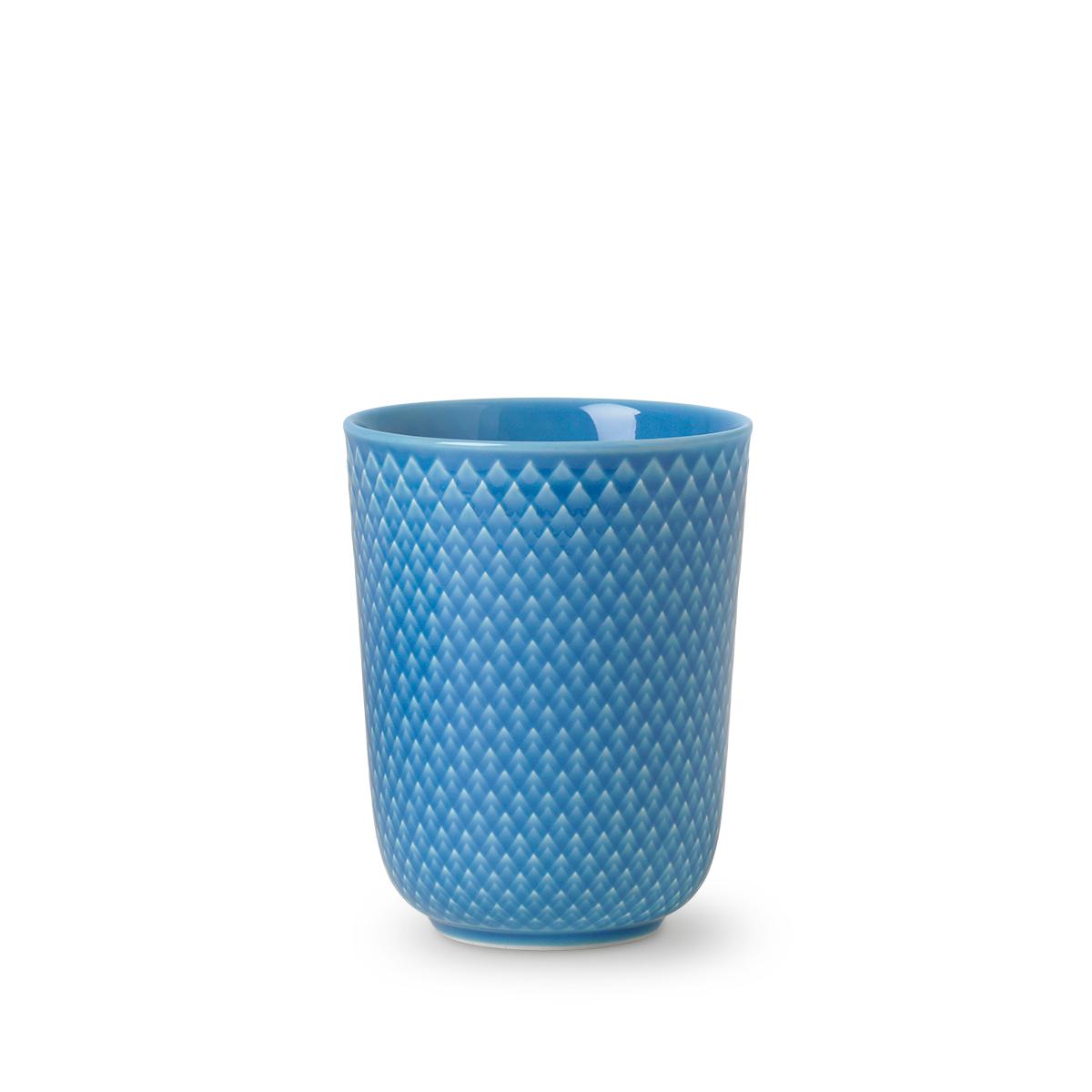 Lyngby Rhombe mug blauw, 33cl