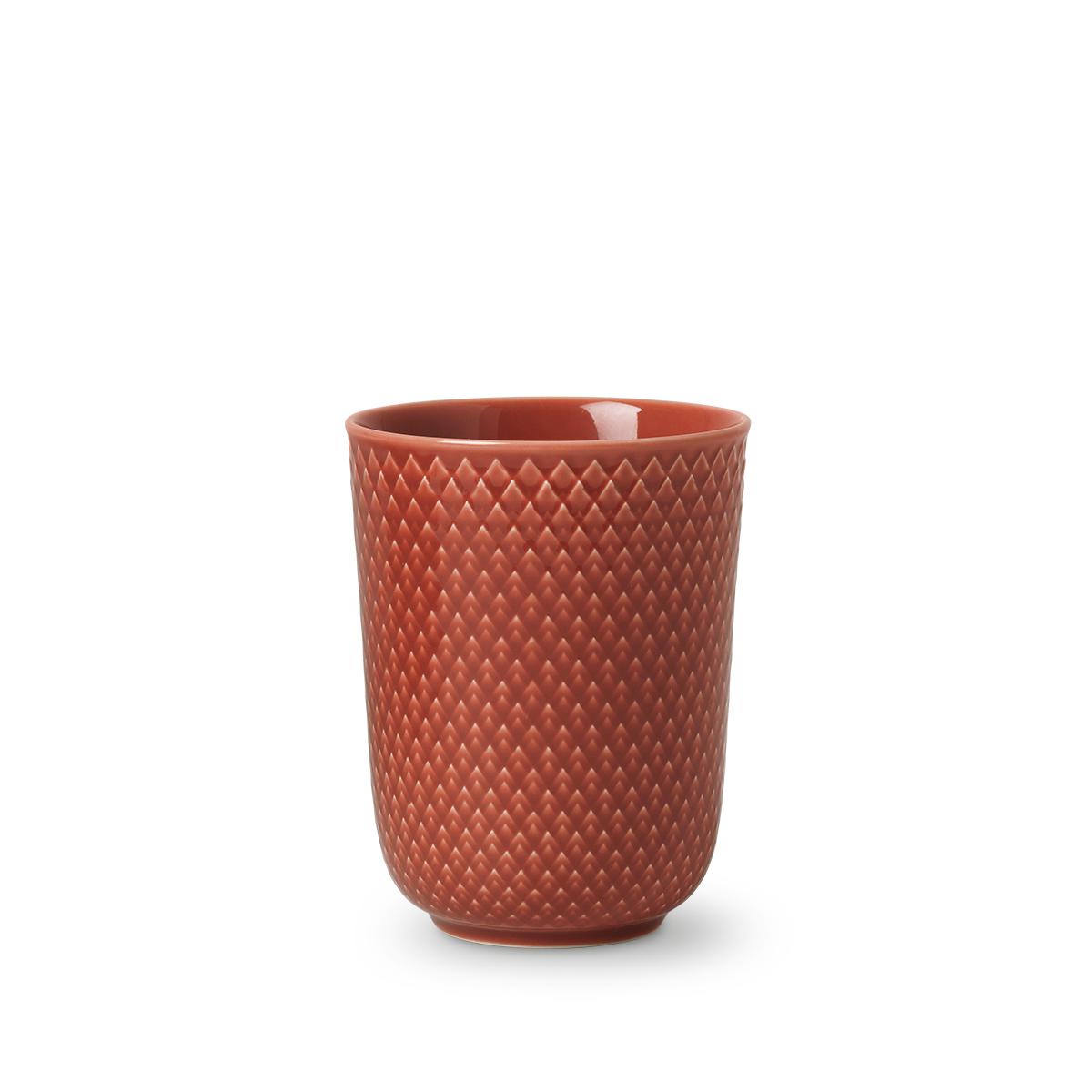 Lyngby Rhombe Mug Mug Terracotta，33cl