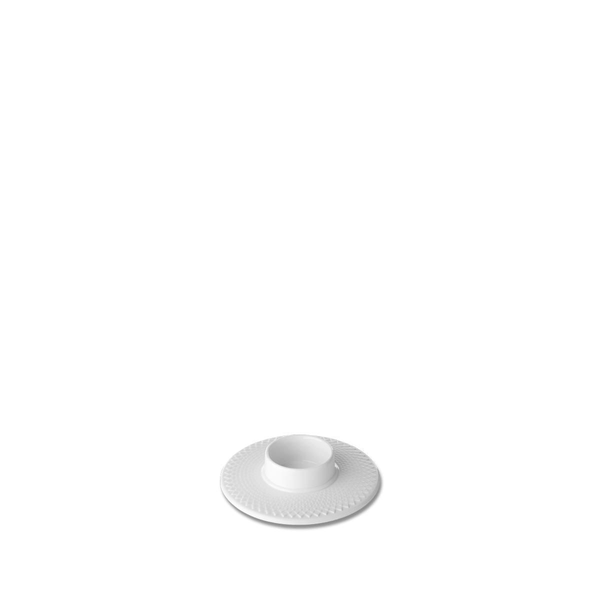 lyngby rhombe块烛台Ø14,5cm，白色