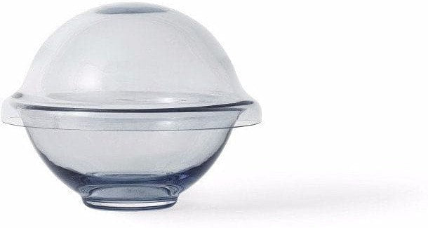 Lyngby Rhombe Chapeau Bowl med lock, blått, stort