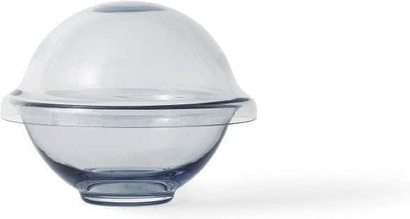 Lyngby Rhombe Chapeau Bowl med lock, blått, litet