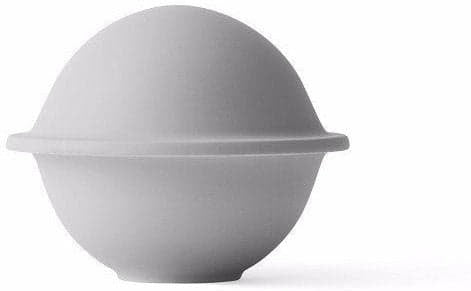Lyngby Rhombe Chapeau Bowl med lokk, lysegrå, stor