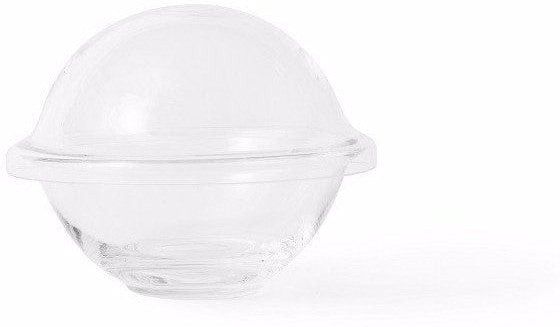 Lyngby Rhombe Chapeau Bowl With Lid, Clear, Large
