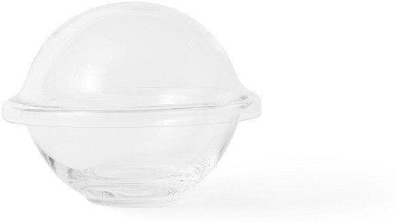 Lyngby Rhombe Chapeau Bowl With Lid, Clear, Small