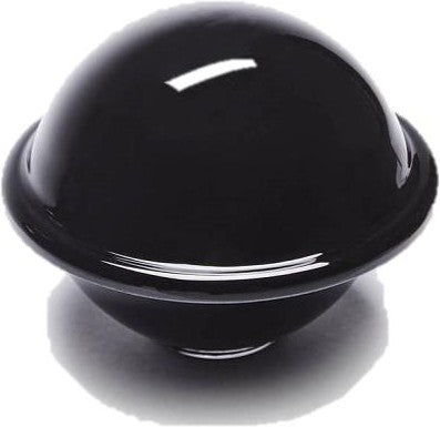 Lyngby Rhombe Chapeau碗，带盖，黑色，大型