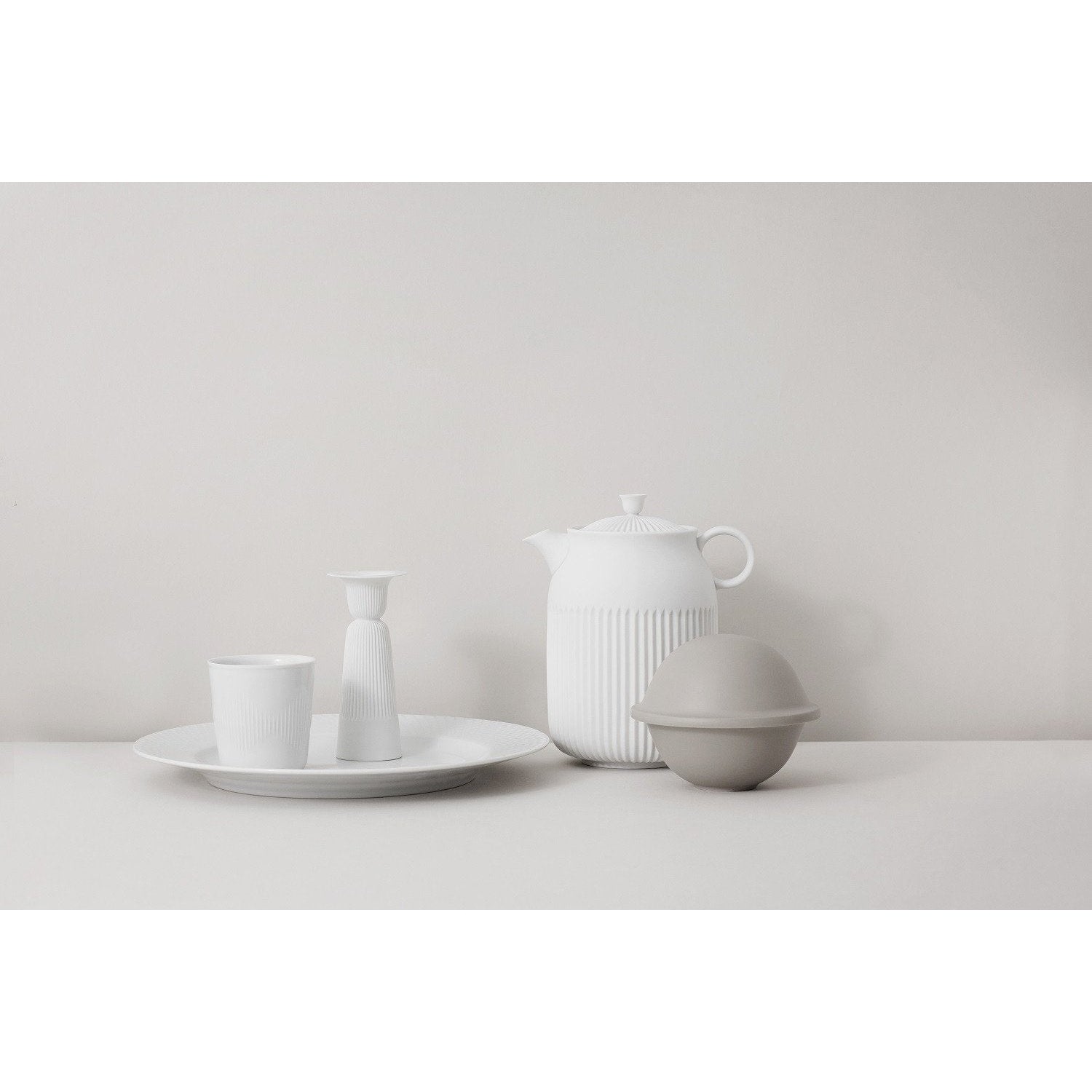 Lyngby Rhombe Coffee Cup, White, 2 PC.