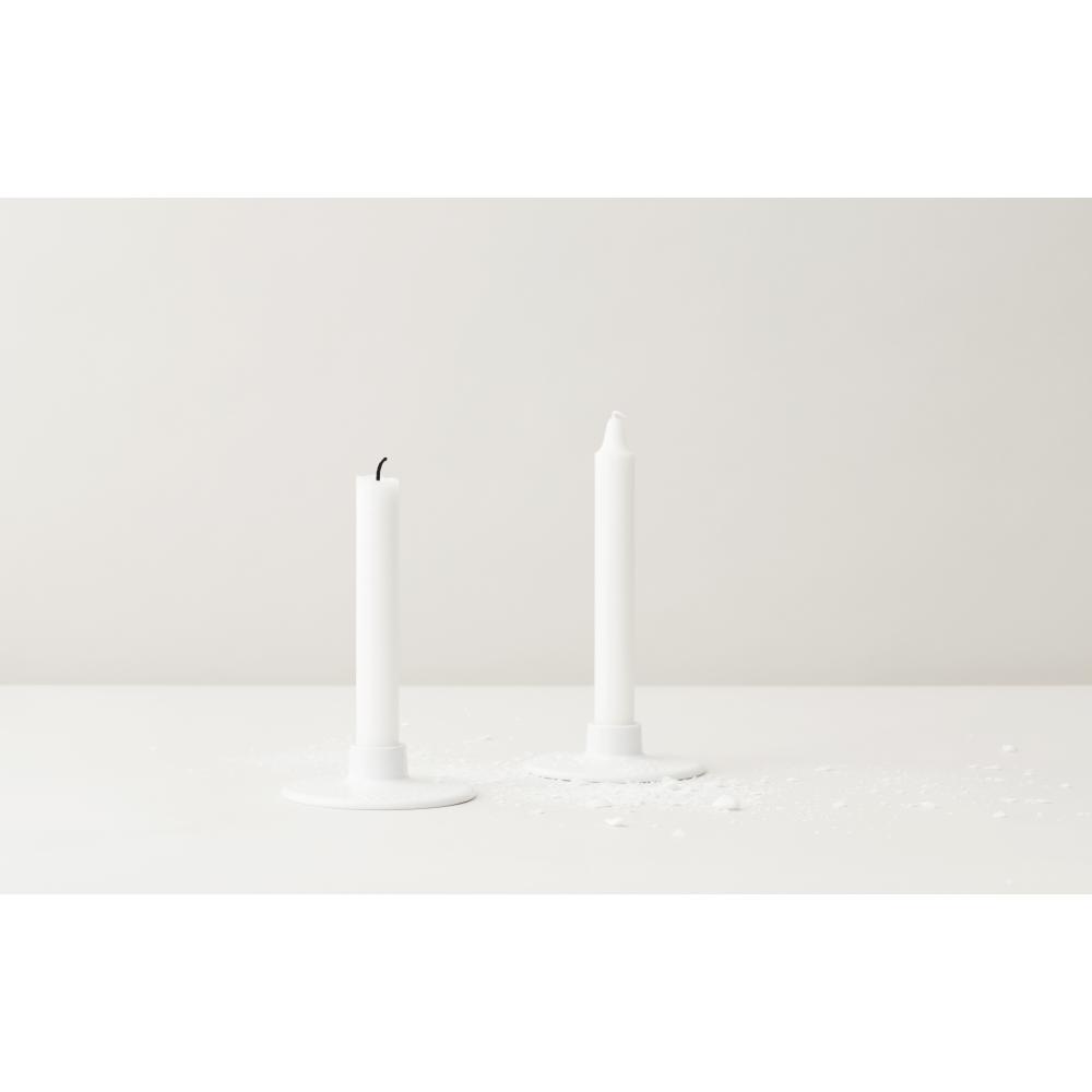 Lyngby Rhombe Candele White White, 10,5 cm